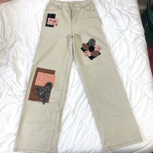 Baggy patchwork pants